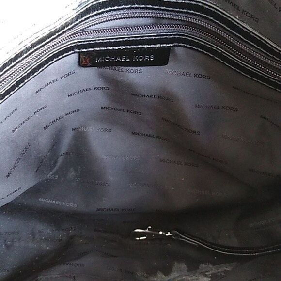 Michael Kors Sadie Satchel Tote Lg Soho Designer Patent Leather Moto Convertible - Picture 10 of 10